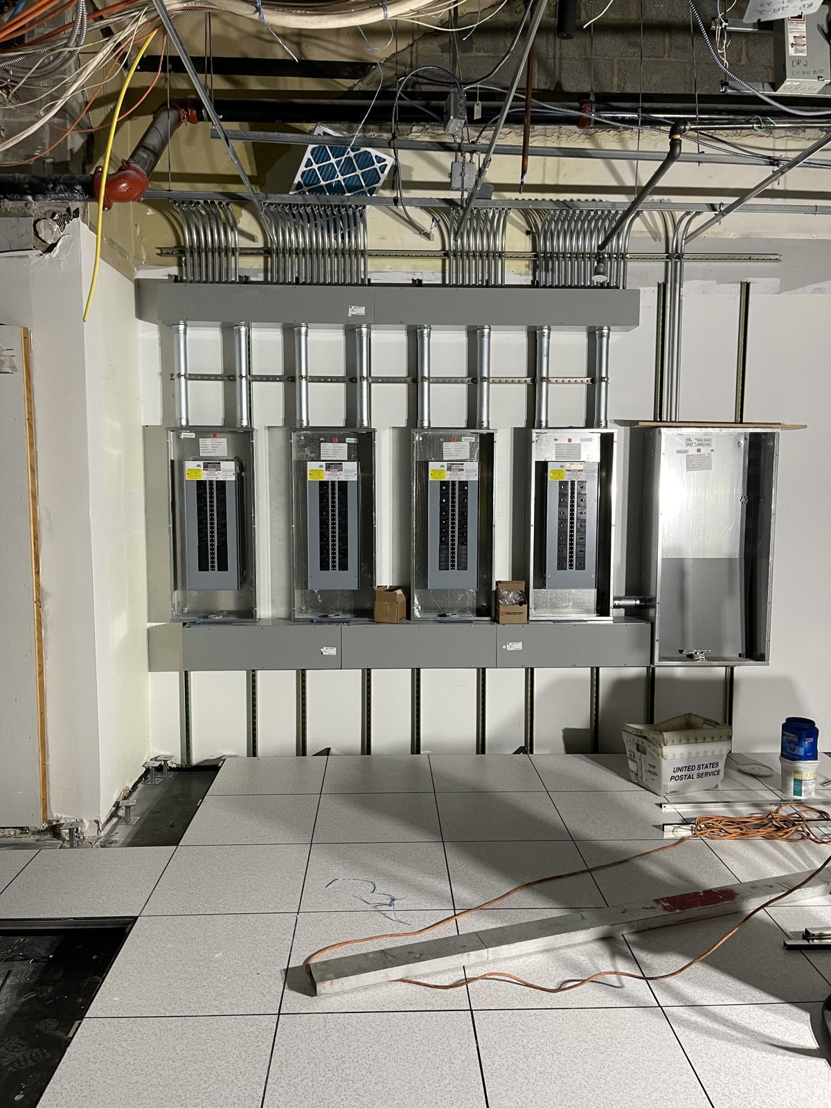 Electrical distribution equipment installation