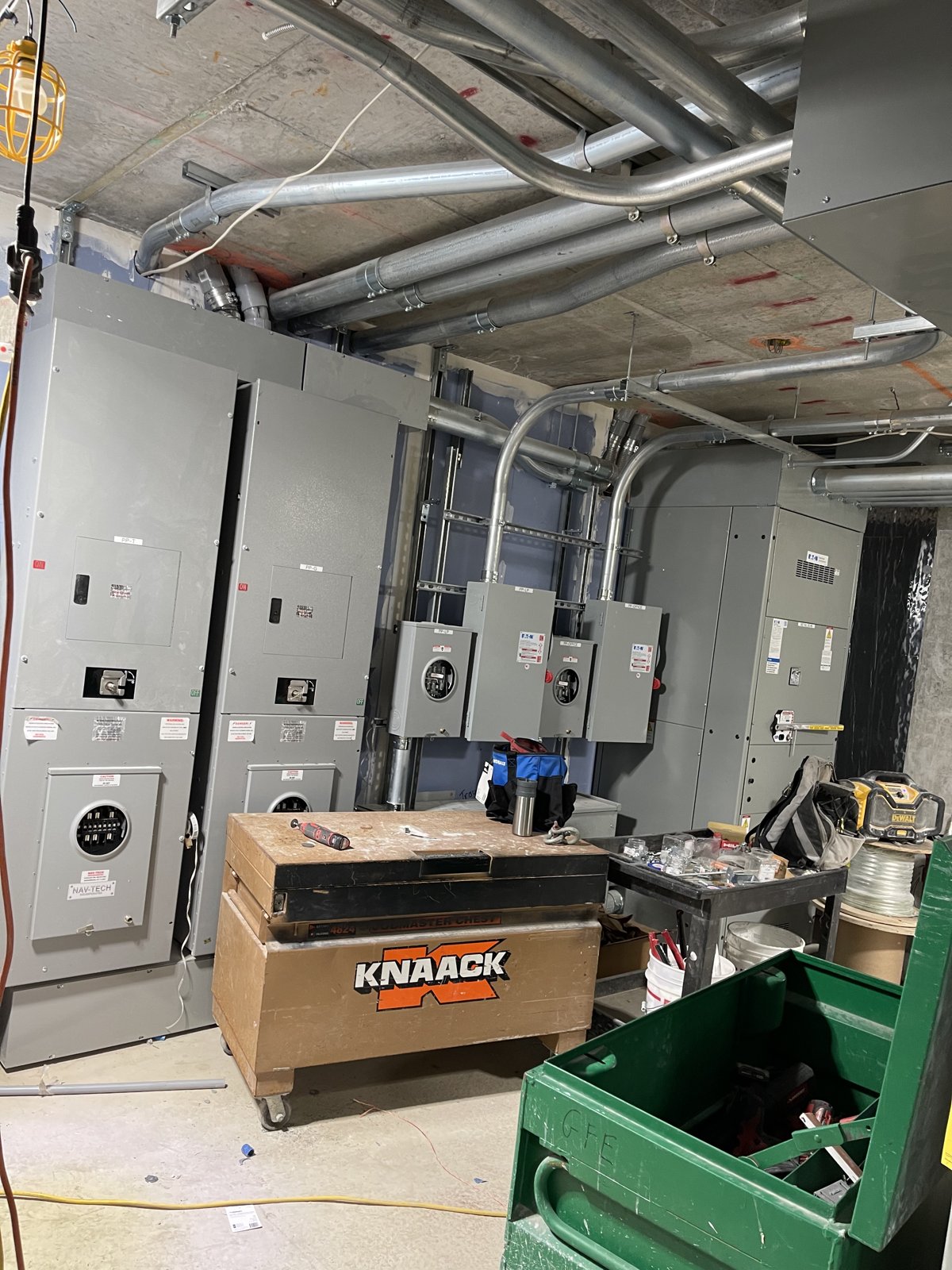 Electrical equipment room installation